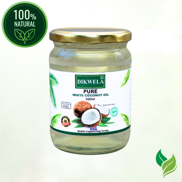 500ml Dikwela Pure White Coconut Oil Jar
